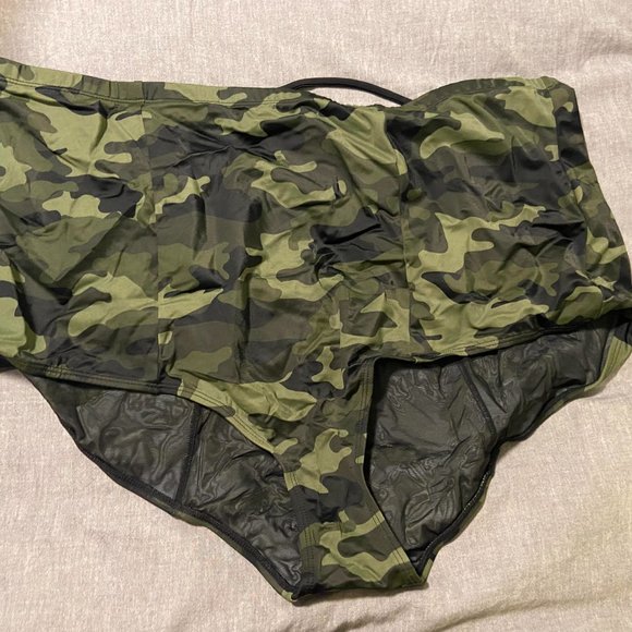 Torrid NWT Camo Lattice bikini Top 3 & High waisted bottoms 4 - set - Picture 11 of 12
